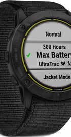 Garmin Enduro Black DLC Titanium with Black UltraFit Nylon Strap (010-02408-01)
