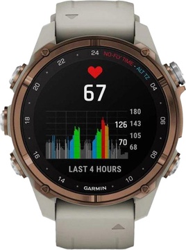 Garmin Descen Mk3i – 43 mm Bronze PVD Titanium with French Gray Silicone Band (010-02753-13/14)