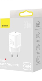 Baseus GaN3 Fast Charger Type-C 30W White (CCGN010102)