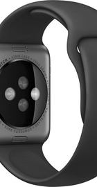 Apple Watch Sport 42mm Space Gray Aluminum Case with Black Sport Band (MJ3T2)