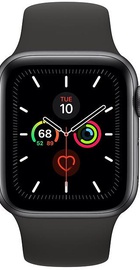 Apple Watch Series 5 GPS 40mm Space Gray Aluminum Case with Black Sport Band (MWV82) активированные