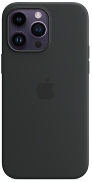 Apple iPhone 15 Pro Max Silicone Case Midnight (Black) with Magsafe (high copy)