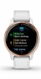 Garmin Venu 2S Rose Gold with White Leather Band (010-02429-23) (UA)