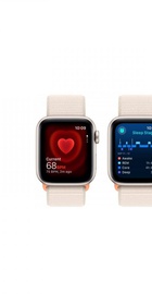 Apple Watch SE 2 GPS 40mm Starlight Aluminium Case with Starlight Sport Loop (MR9W3)