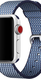 Apple Watch 42mm/44mm/45mm/46mm/49mm Midnight Blue Check Woven Nylon (MQVM2)