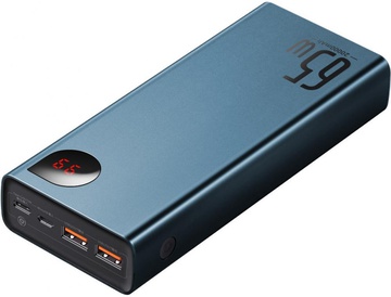 Baseus Adaman Metal Digital Display Quick Charge Power Bank 65W 20000mAh Blue (PPIMDA-D03)