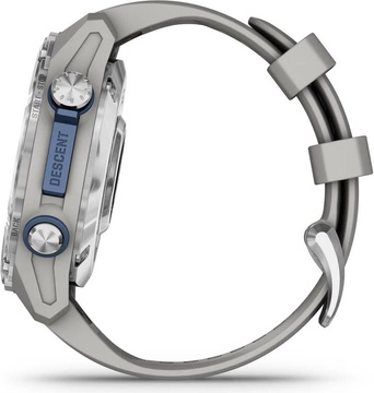 Garmin Descent Mk3 43 mm Stainless Steel with Fog Gray Silicone Band (010-02753-04/03)