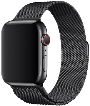 Apple Milanese Loop for Watch 42mm/44mm/45mm/46mm/49mm Space Black (MTU52)