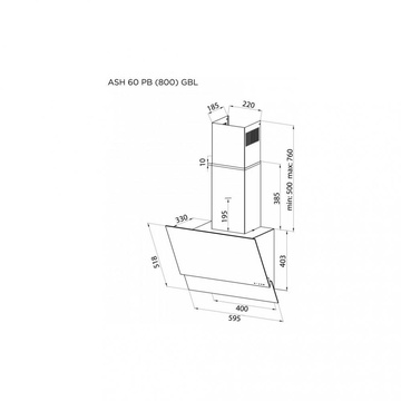 Pyramida ASH 60 PB (800) XGBL
