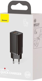 Baseus GaN2 Lite Quick Charger C+U 65W Black (CCGAN2L-B01)