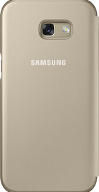 Samsung Neon Flip Cover for Galaxy A7 2017 A720 (EF-FA720PFEGRU) Gold