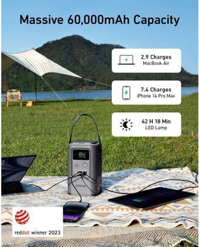 Anker 548 60000mAh Grey (A1294062)