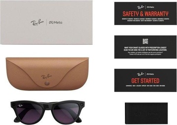 Ray-Ban Meta Skyler Shiny Black/Amethyst Transitions (RW4010 601/CH 52-20)
