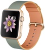 Apple Watch Sport 42mm Gold Aluminum Case with Gold/Royal Blue Woven Nylon (MMFQ2)