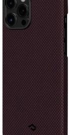 Pitaka MagEZ Case Plain for iPhone 12/12 Pro Black/Red (KI1204P)