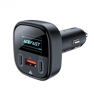 Acefast B5 101W  metal car charger with OLED smart display (AFB5B)