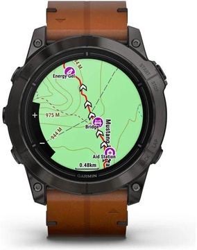 Garmin Epix Pro Gen 2 Sapphire 51mm Carbon G. DLC Tit. with Chestnut L. Band (010-02804-30)