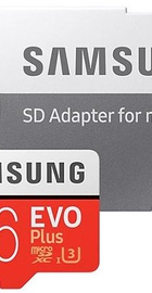 Samsung 256 GB microSDXC Class 10 UHS-I U3 EVO Plus + SD Adapter MB-MC256HA