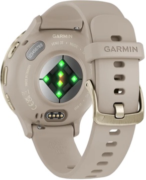 Garmin Venu 3S Soft Gold S. Steel Bezel w. French Gray Case and S. Band (010-02785-02)