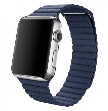 Apple Watch 38mm/40mm/41mm/42mm Leather Loop Dark Blue (high copy)