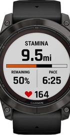 Garmin Fenix 7X Pro Sapphire Solar Carbon G. DLC Tit. with Black Band (010-02778-10/11/54)