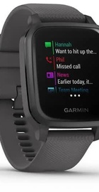Garmin Venu SQ Slate with Gray Band (010-02427-10)