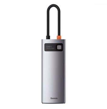 Baseus Metal Gleam Series 5-in-1 (3xUSB3.0 + 4KHD + Type-C) (CAHUB-CX0G)