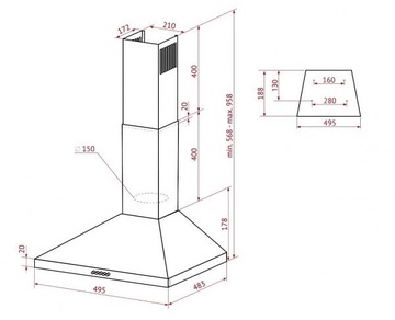 Perfelli K 5210 WH 700 LED