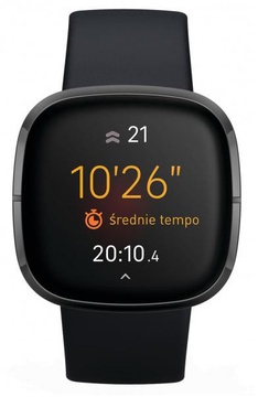 Fitbit Sense Carbon/Graphite Stainless Steel (FB512BKBK)
