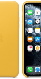Apple iPhone 11 Pro Max Leather Case - Meyer Lemon (MX0A2)