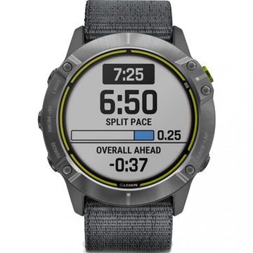 Garmin Enduro Steel with Gray UltraFit Nylon Strap (010-02408-00/10)