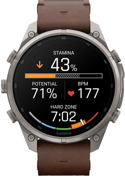 Garmin Fenix 9 Pro inReach 47mm Titanium with Walnut Leather Band (010-04336-40/41)