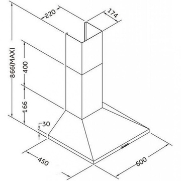 Pyramida KSX 60 WH