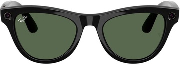 Ray-Ban | Meta Skyler [Gen 2] Standard Shiny Black Frame / G-15 Green Lenses (RW4014 601/71 52-20)