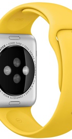 Apple Watch Sport 42mm Silver Aluminum Case with Yellow Sport Band (MMFE2)
