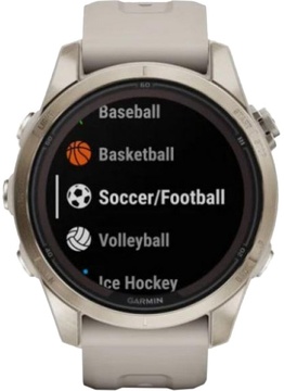 Garmin Fenix 7S Pro Sapphire Solar Soft Gold w. Light Sand Band (010-02776-14/15)