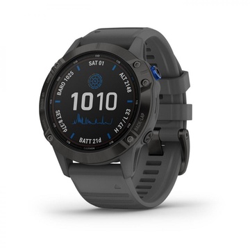 Garmin Fenix 6 Pro Solar Edition Slate Gray With Black Band (010-02410-15)