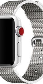 Apple Watch 38mm/40mm/41mm/42mm White Check Woven Nylon (MQVA2)