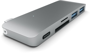 Satechi Type-C USB 3.0 Passthrough Hub Space Gray (ST-TCUPM)