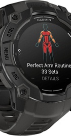 Garmin Instinct 3 50mm AMOLED Black with Charcoal Band (010-03020-00)