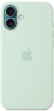 Apple iPhone 16 Silicone Case with MagSafe Aquamarine (high copy)
