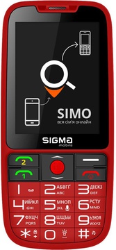 Sigma mobile Comfort 50 Elegance3 SIMO ASSISTANT Red