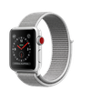 Apple Watch 38mm Series 3 GPS + Cellular Silver Aluminum Case with Seashell Sport Loop (MQJR2)