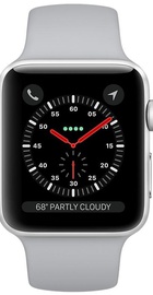 Apple Watch Series 3 GPS + Cellular 42mm Silver Aluminum Case w. Fog Sport B. (MQKM2)