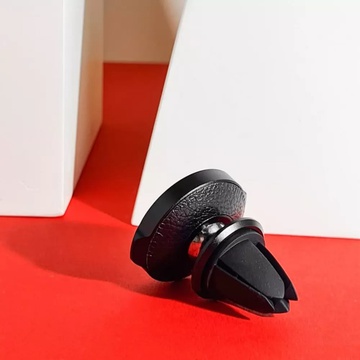 Baseus Small Ears Series Magnetic Bracket Leather Air Outlet Type (black) (SUER-E01)