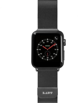 LAUT STEEL LOOP for Apple Watch 38/40/41mm Black (LAUT_AWS_ST_BK)