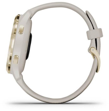 Garmin Venu 2S Light Gold Stainless Steel Bezel with Light Sand Case and Silicone Band (010-02429-01/11)