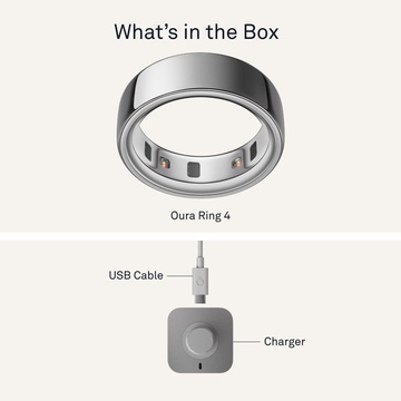 Oura Ring 4 Ceramic Cloud Size 9 (JZ90-57460-09)