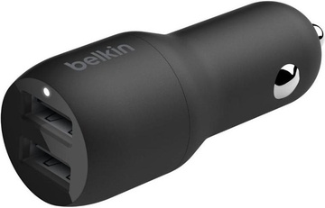Belkin Boost Up Charge Dual USB-A Car Charger 24W (CCB001BTBK)
