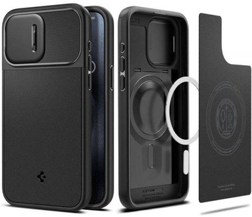 Spigen iPhone 15 Pro Max Optik Armor MagFit, Black (ACS06599)